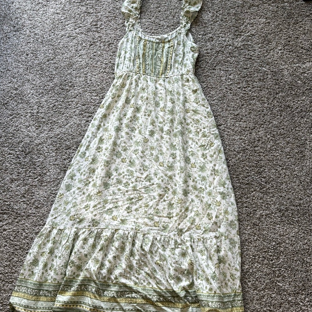 Blu pepper floral lined maxi dress